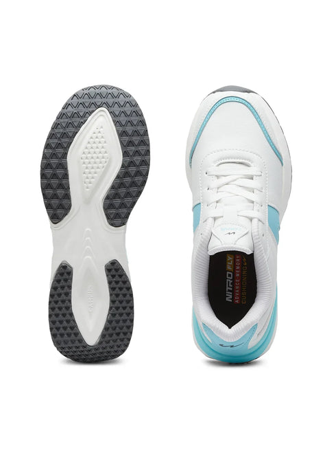 GLAMS White Women's Sneakers